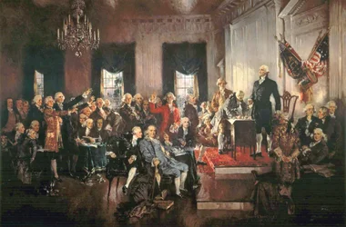 The Signing of the Constitution of the United States in 1787