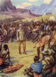 Cecil Rhodes with the Matabeles