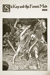 Sir Kay and the Forest Madman, illustration from 