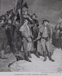 Surrender of Fort William and Mary, from Harper