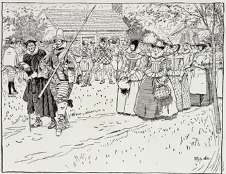 The Arrival of the Young Women at Jamestown