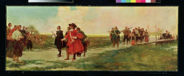 The Landing of Carteret in New Jersey