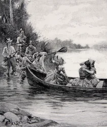 The capture of Elizabeth and Frances Galloway, published in Harper