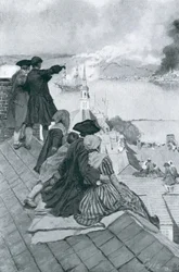 Watching the Fight at Bunker Hill (illustration from 