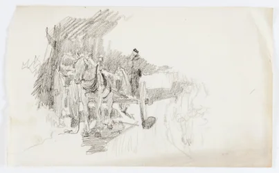 Untitled (Horse Drawn Cart)