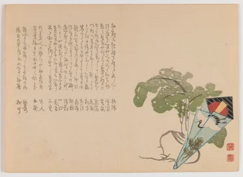 White Radish and Toothpick in New Years Wrapper