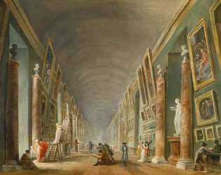 The Great Gallery of the Louvre Between 1801 and 1805