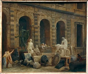The Antique Drawer in Front of the Petite Galerie of the Louvre