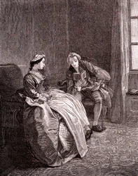 A Gentleman Reading in 18th Century