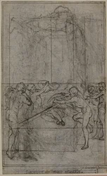 Study for an illustration in Tacitus "Tiberius, or The First Six Books of the Annals", Book VI, Vol. 3, 1st Study