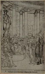 Study for an illustration in Tacitus "Tiberius, or The First Six Books of the Annals", Book V, Vol. 3, 2nd Study