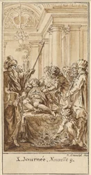 Tenth Day, Ninth Story: Saladin Bestows Rich Gifts on the Sleeping Torello