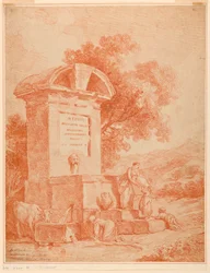 A Roman Fountain (Counterproof)