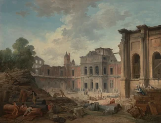 Demolition of the Chateau of Meudon