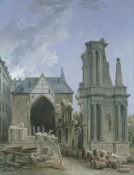 Demolition of the church of the Feuillants in the Rue Saint Honore, c.1804