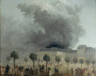 Fire at the Opera House of the Palais-Royal, June 8, 1781, ca 1781