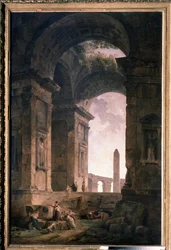 Ruins with an Obelisk