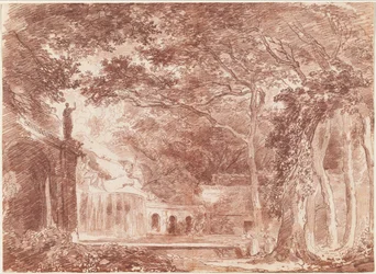 The Oval Fountain in the Gardens of the Villa d