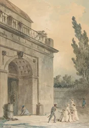 Visitors Leaving a Prison