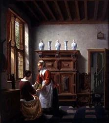 Maid Serving Fruit
