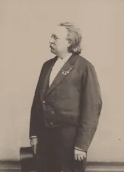 Portrait of the organist and composer Edmund Kretschmer, 1830-1908