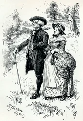 An Illustration from The Vicar of Wakefield, 1889