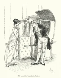 Illustration for Northanger Abbey by Jane Austen