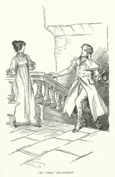 Illustration for Northanger Abbey by Jane Austen