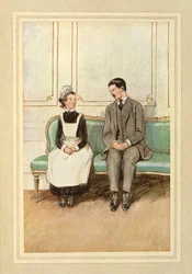 Lord Loam and a maid, seated, from 