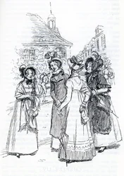 Mrs. Cole, Mrs. Perry, and Mrs. Elton (Illustration)