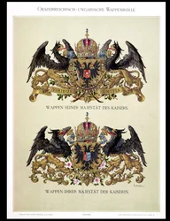 Plate with the Coats of Arms of Emperor Franz Joseph I and Empress Elizabeth of Bavaria from 