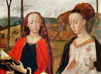 Saint Margaret and Saint Mary Magdalene (detail from the Portinari Altarpiece)