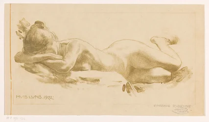 Reclining nude woman