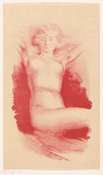 Seated nude woman