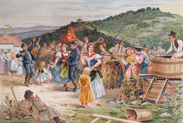 Festival Celebrating the Wine Harvest in Hungary