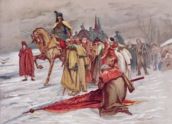 Rakoczi Ferenc bids farewell to his people as he goes into exile in February 1711, c.1900