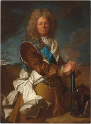 Portrait of Sebastien Le Prestre, Marquis de Vauban, Marechal de France, wearing the order of Saint Esprit