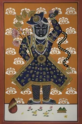 Divine Blue Krishna Child