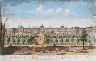 Bethlehem Hospital, engraved by T. Bonles