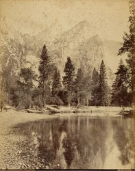 The Three Brothers, 4,000 ft. (Looking Up the Valley)