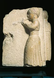 Bas-relief Depicting an Aulos Player