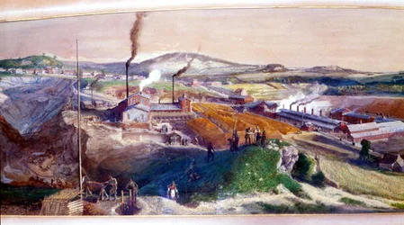 Industrial Landscape in the Blanzy Coal Field, Saone-et-Loire