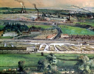 Industrial Landscape in the Blanzy Coal Field, Saone-et-Loire (detail)
