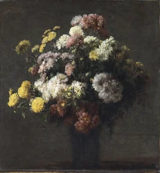 Vase with Chrysanthemums