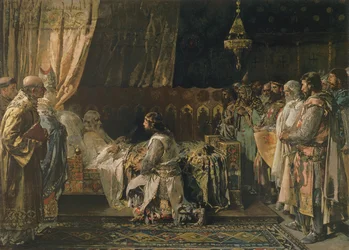 The Last Moments of King James I (1207-76) the Conquistador