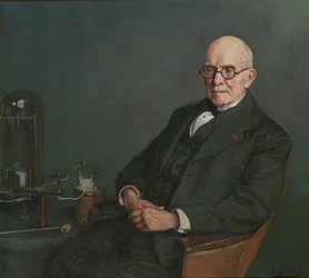 Portrait of the physicist Édouard Branly, c. 1920