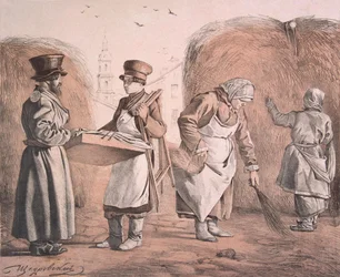 Street Pedlar of Pies and Coachman From the Series These Are Our People