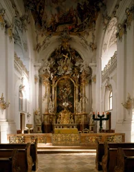 Internal View of the Abbey of San Marino and San Anianus