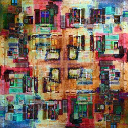 Colorful City Windows
