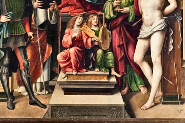 Musician Angels, (detail)